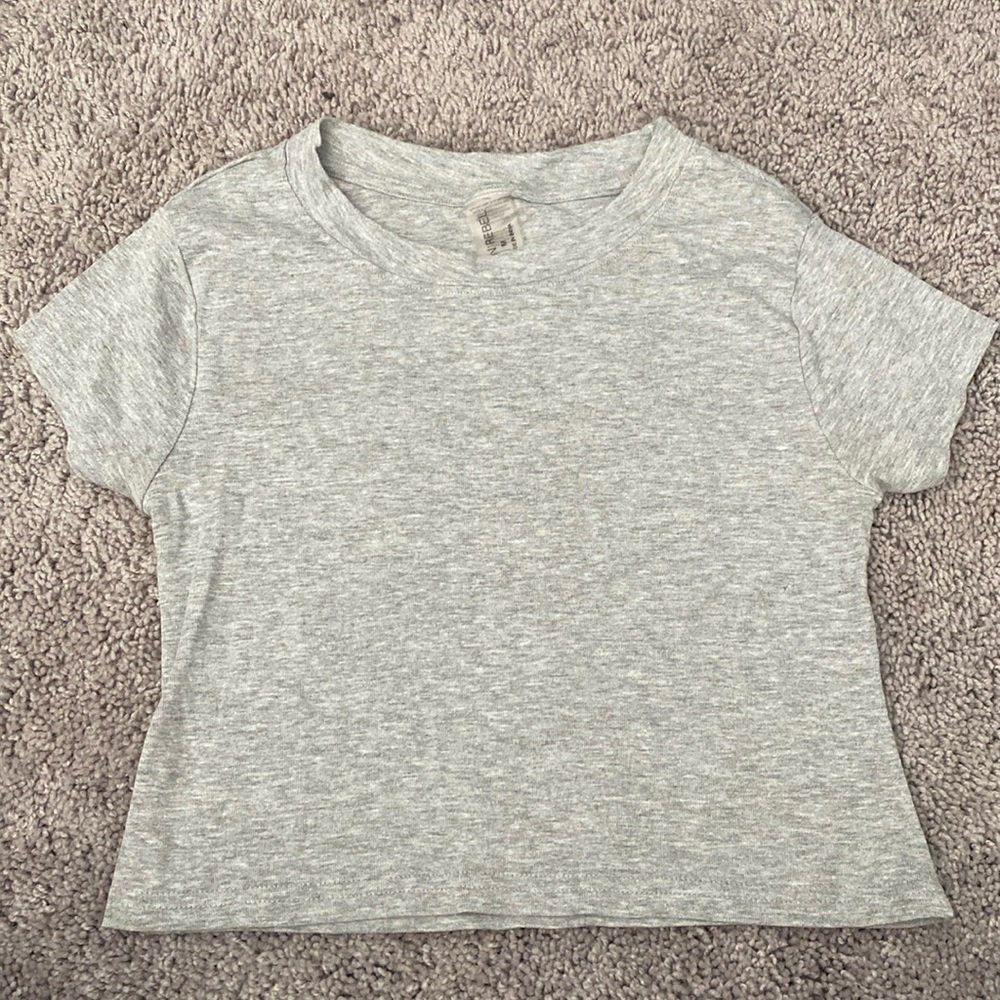 Urban Rebel Grey Crop Top